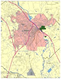 city of macon ga map.